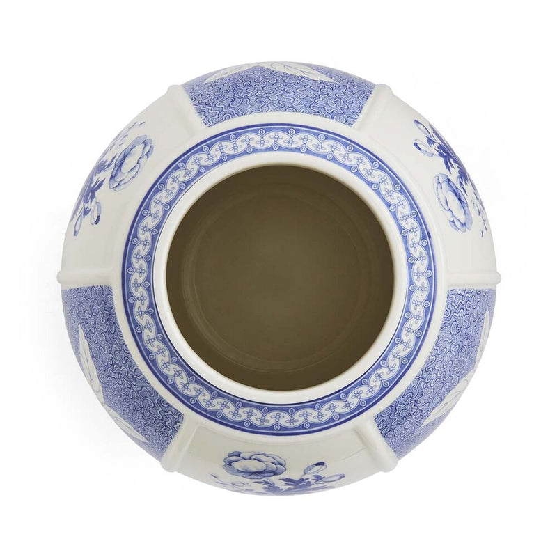 Spode Blue Italian Archive - British Flowers Vase - 25cm