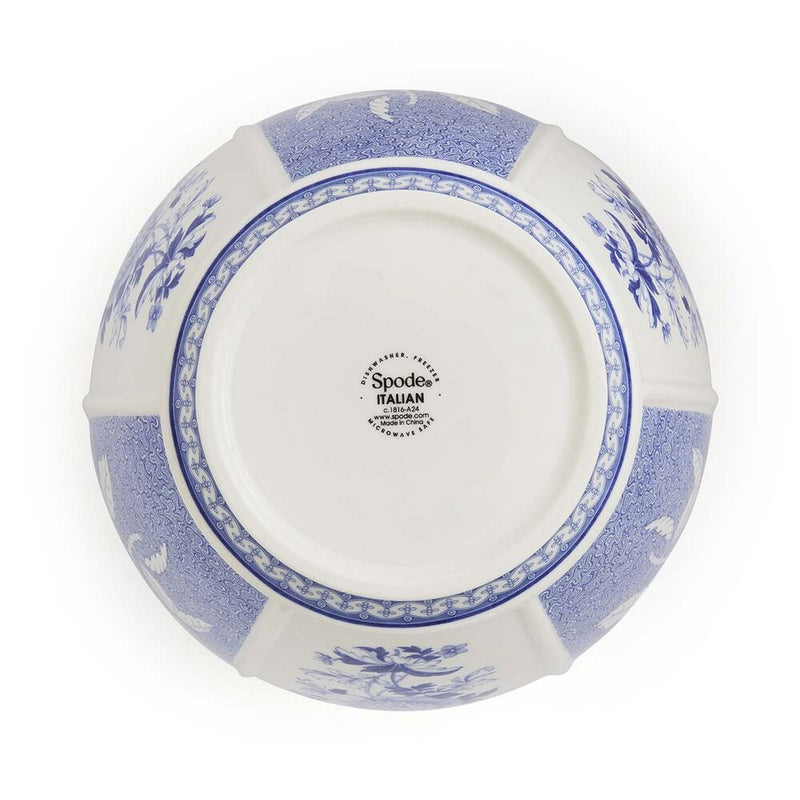 Spode Blue Italian Archive - British Flowers Vase - 25cm