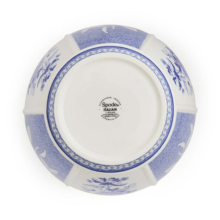 Spode Blue Italian Archive - British Flowers Vase - 25cm