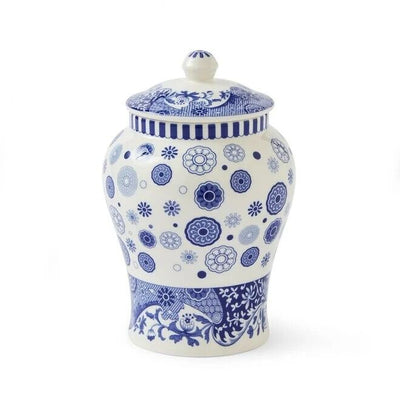 Spode Blue Italian Brocato Archive - Mini Vase - 13cm