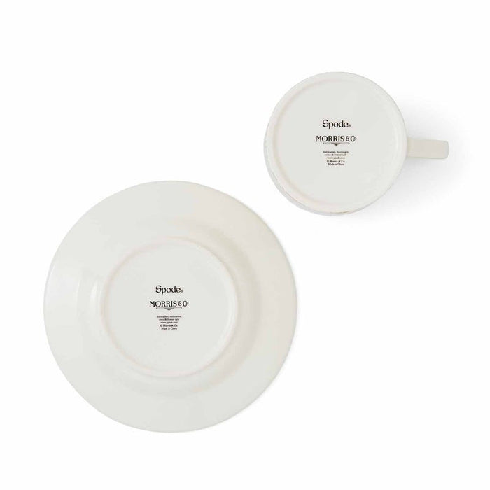 Morris &amp; Co. Blackthorn Teacup &amp; Saucer