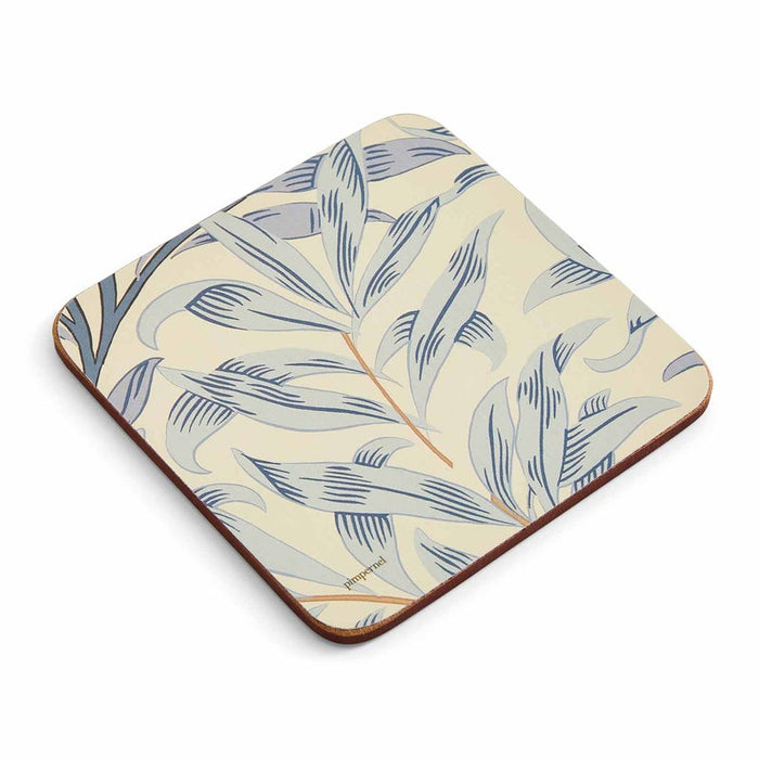 Morris &amp; Co Willow Bough 6 Coasters, Blue