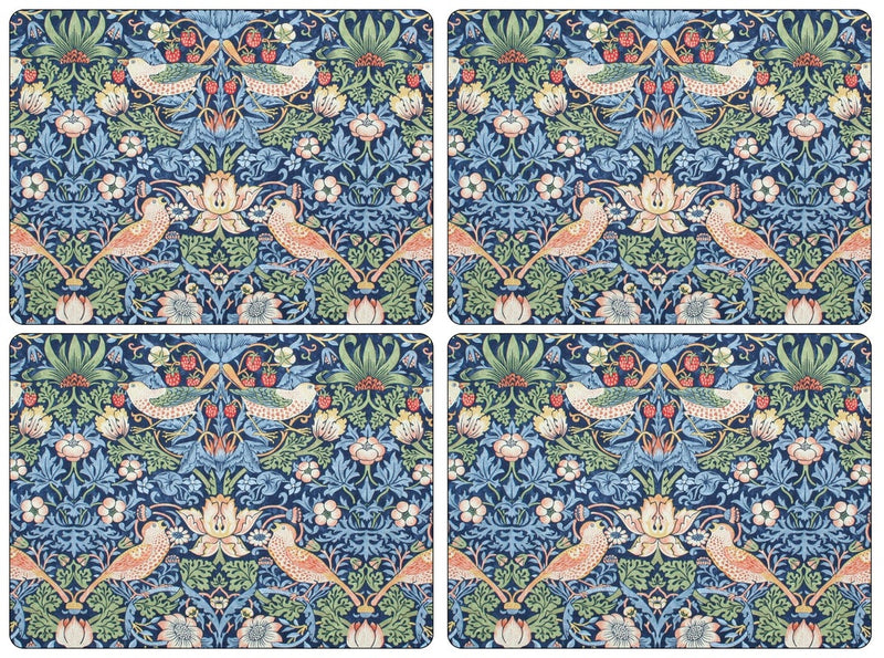 Morris & Co. Strawberry Thief 4 Placemats