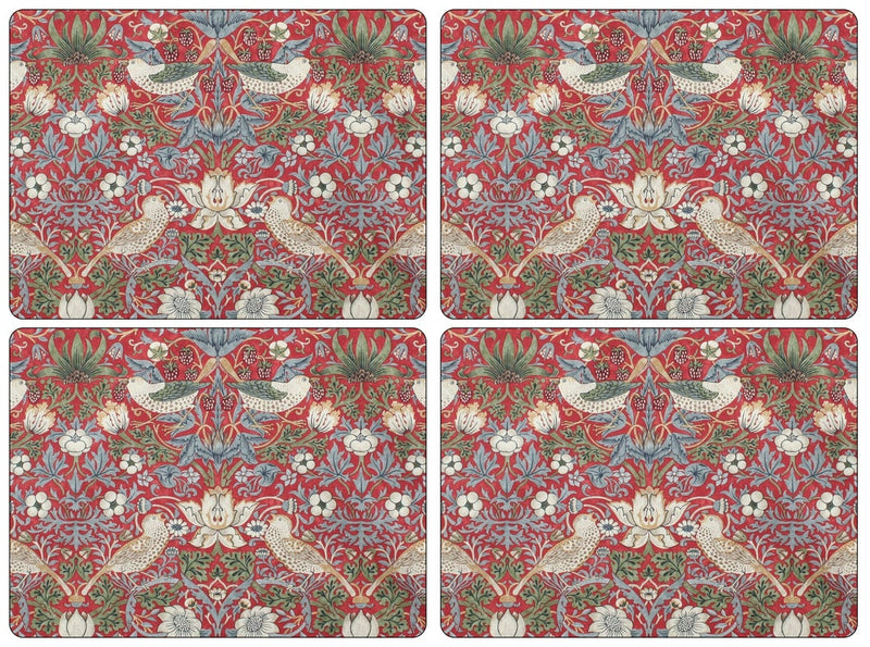 Morris & Co. Strawberry Thief 4 Placemats