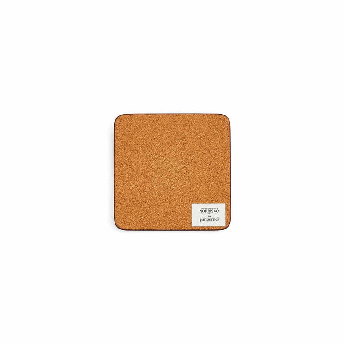 Morris &amp; Co. Marigold 6 Coasters, Green