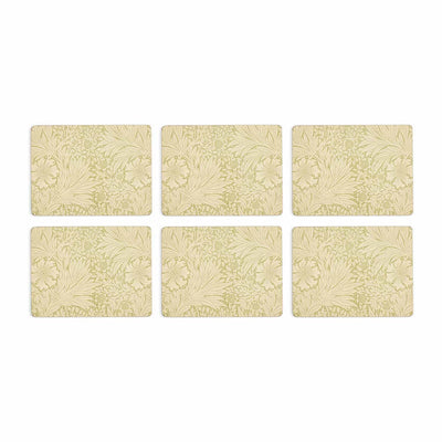 Morris &amp; Co. Marigold 6 Placemats, Green
