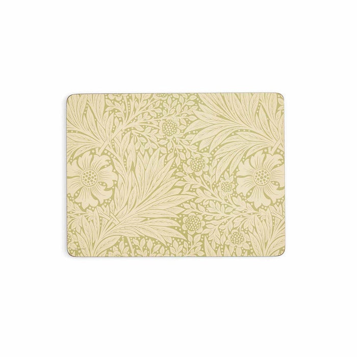 Morris &amp; Co. Marigold 6 Placemats, Green