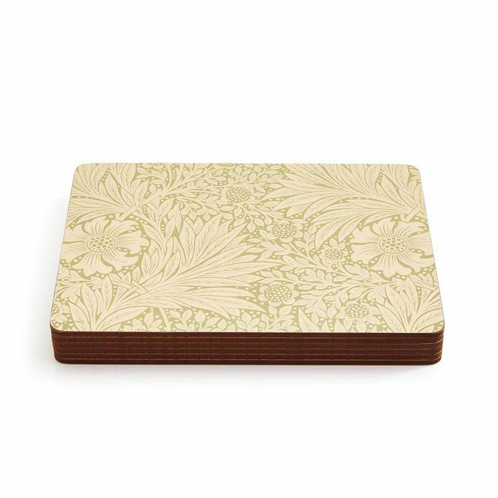 Morris &amp; Co. Marigold 6 Placemats, Green