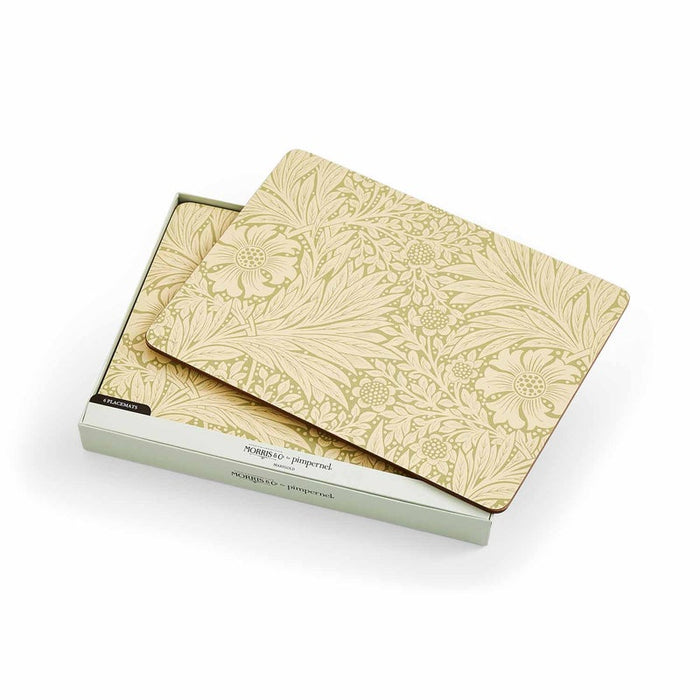 Morris &amp; Co. Marigold 6 Placemats, Green