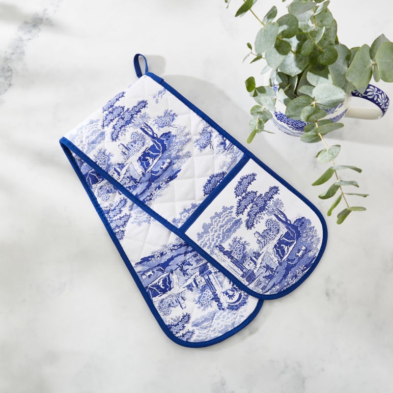 Spode Blue Italian Double Oven Glove