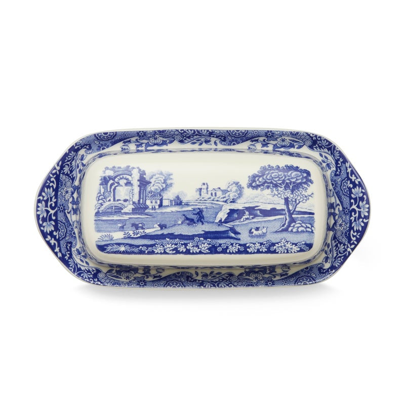 Spode Blue Italian Butter Dish