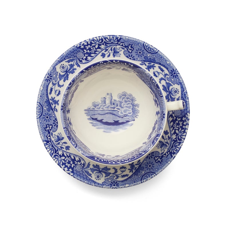 Spode Blue Italian Breakfast Cups &amp; Saucers Set of 4