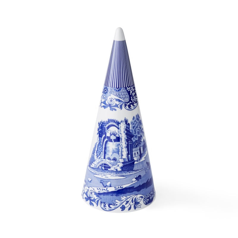 Spode Blue Italian Large Decorative Cone 13"