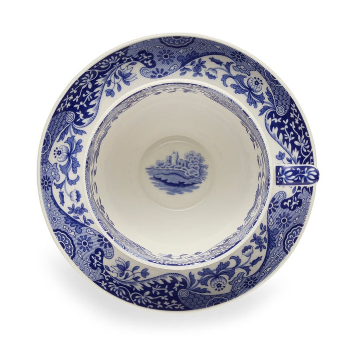Spode Blue Italian Jumbo Cup &amp; Saucer Boxed Set