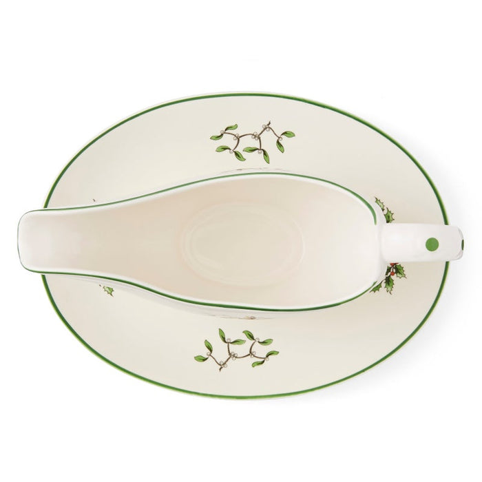 Christmas Tree Sauce Boat &amp; Stand