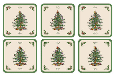 Christmas Tree Set of 6 Coasters