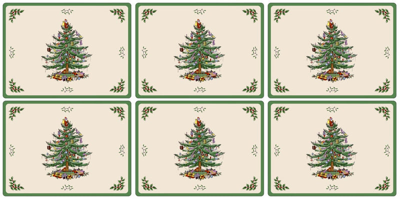 Christmas Tree Set of 6 Placemats