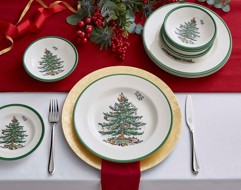 Christmas Tree Soup Plate 23cm set of 4