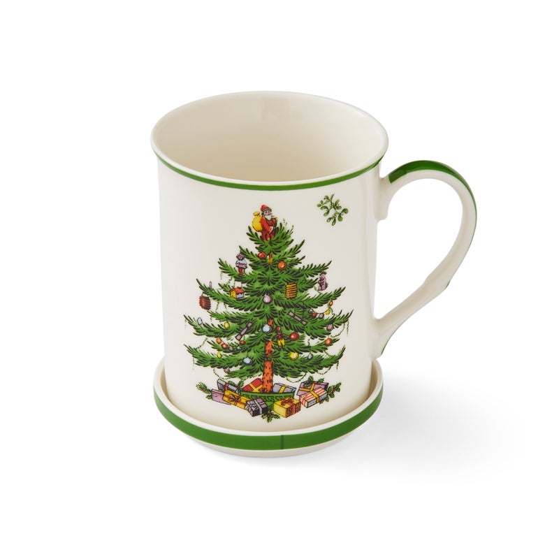 Christmas Tree Mug &amp; Coaster Set