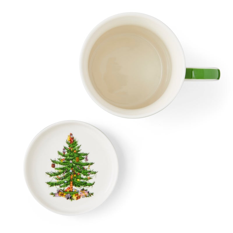 Christmas Tree Mug &amp; Coaster Set