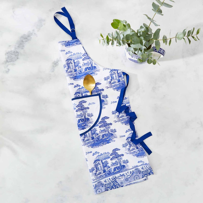 Spode Blue Italian Cotton Apron