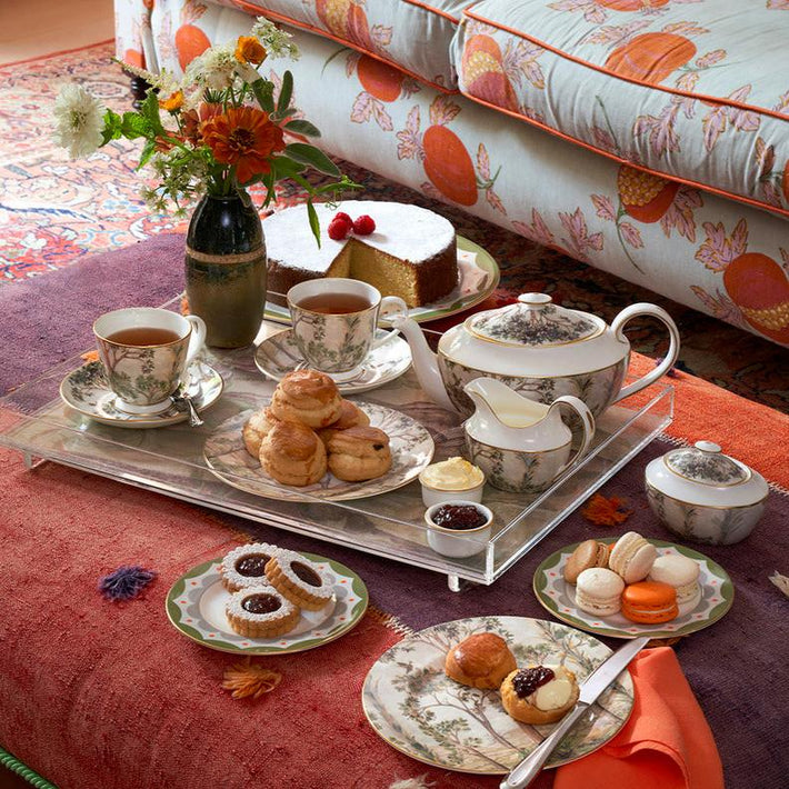 Kit kemp Gold 2 Pint Teapot Tall Trees