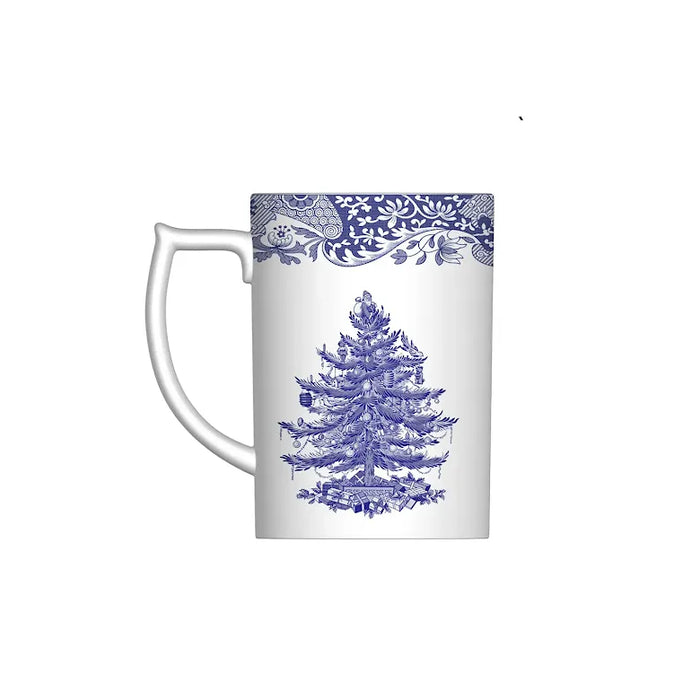 Blue Italian Christmas Tree Mug 12oz Set of 4