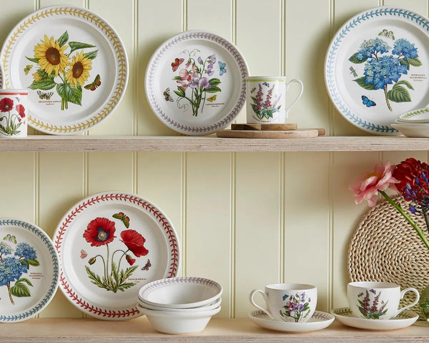 Botanic Garden Meadow Set of 6 Teacups &amp; Saucers, Assorted