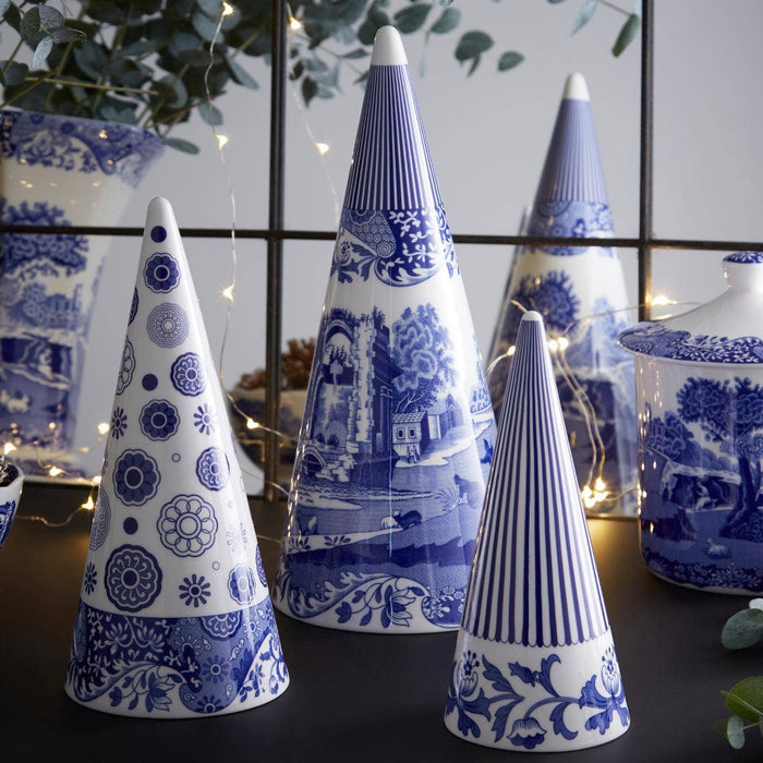 Blue Italian Medium Decorative Cone