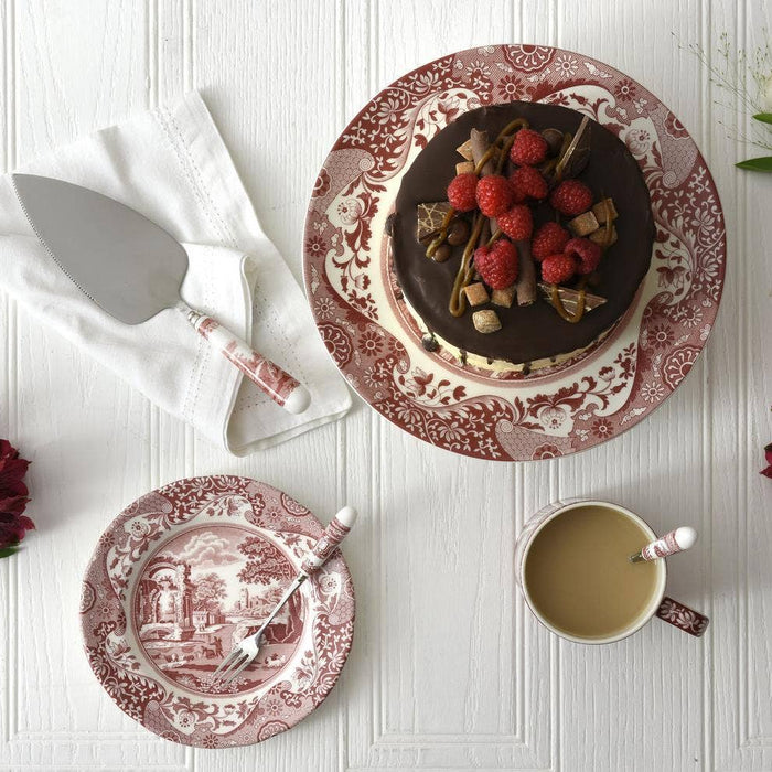 Spode Cranberry Italian Plate Dinner Plate 10.5 Inch