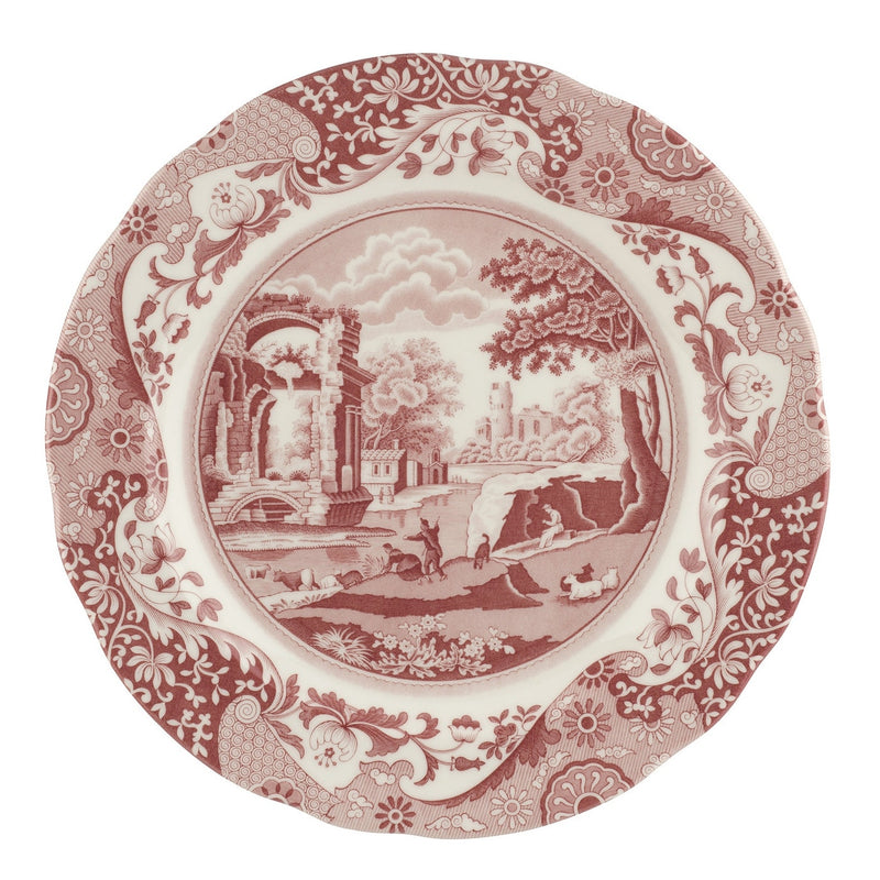 Spode Cranberry Italian Plate Dinner Plate 10.5 Inch