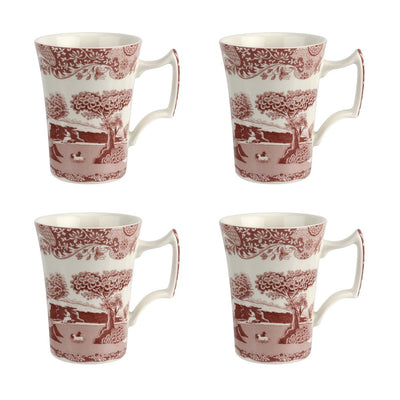 Spode Cranberry Italian Set of 4