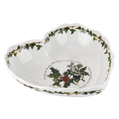 The Holly and The Ivy' scalloped heart dish