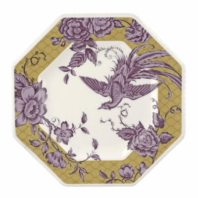 Seconds Spode Kingsley Single 24cm Octagonal Plate - Ochre