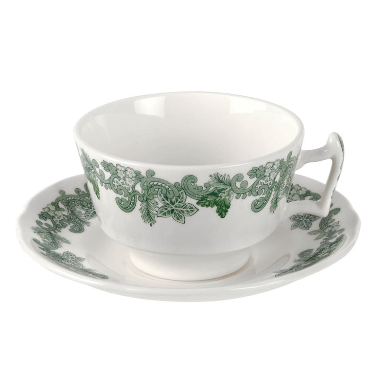 Spode Ruskin House - Wreath Teacup and Saucer