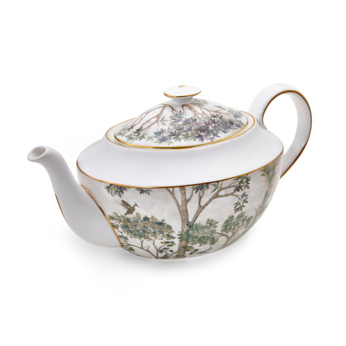 Kit kemp Gold 2 Pint Teapot Tall Trees