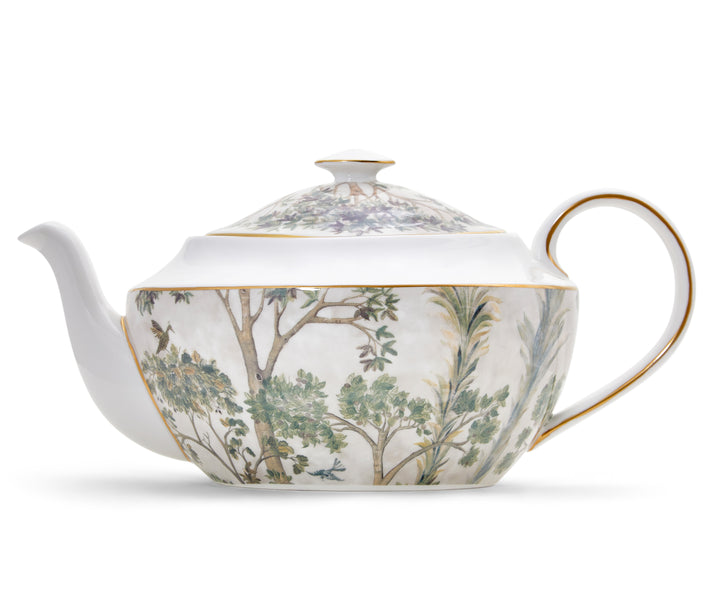 Kit kemp Gold 2 Pint Teapot Tall Trees