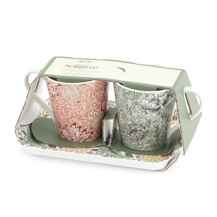 Morris &amp; Co. Mug &amp; Tray Set