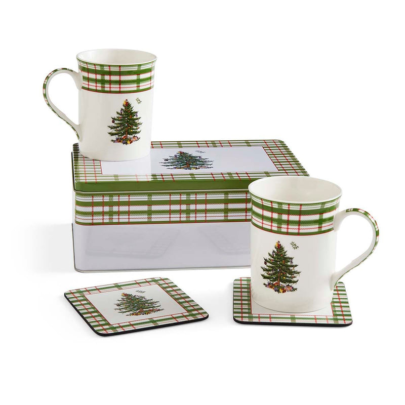 Chrsitmas Tree 2025 Annual 5pc Mug & Tin Set