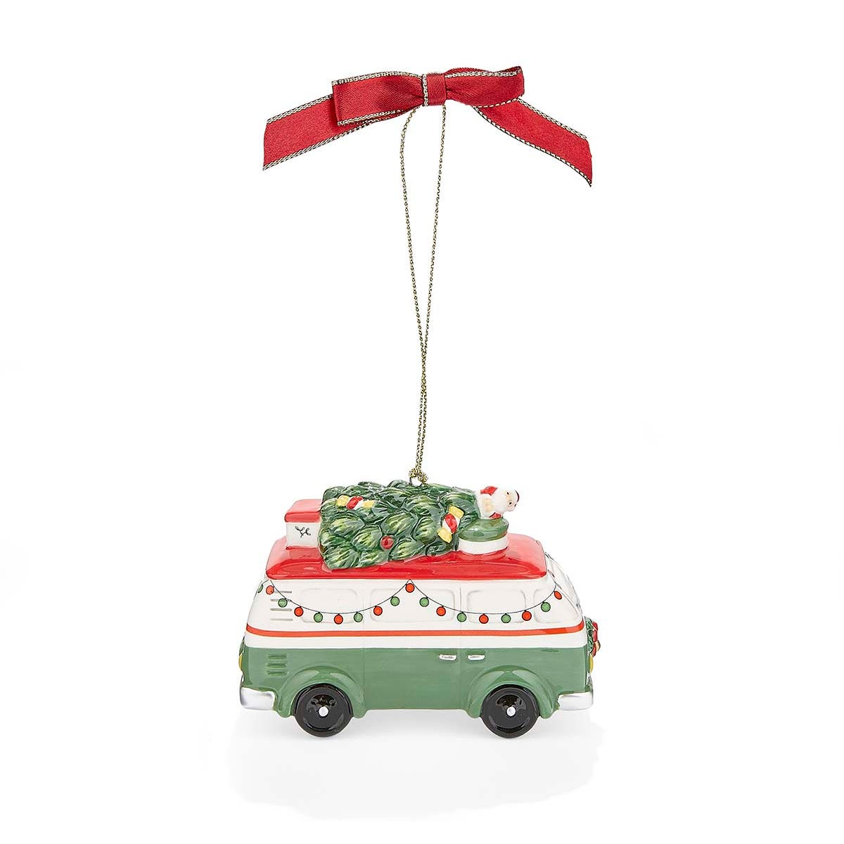 Christmas Tree Camper Bus Ornament