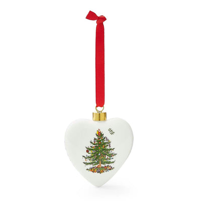 Christmas Tree Puffed Heart Ornament