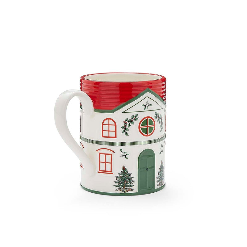 Spode Christmas Village Mug - Red