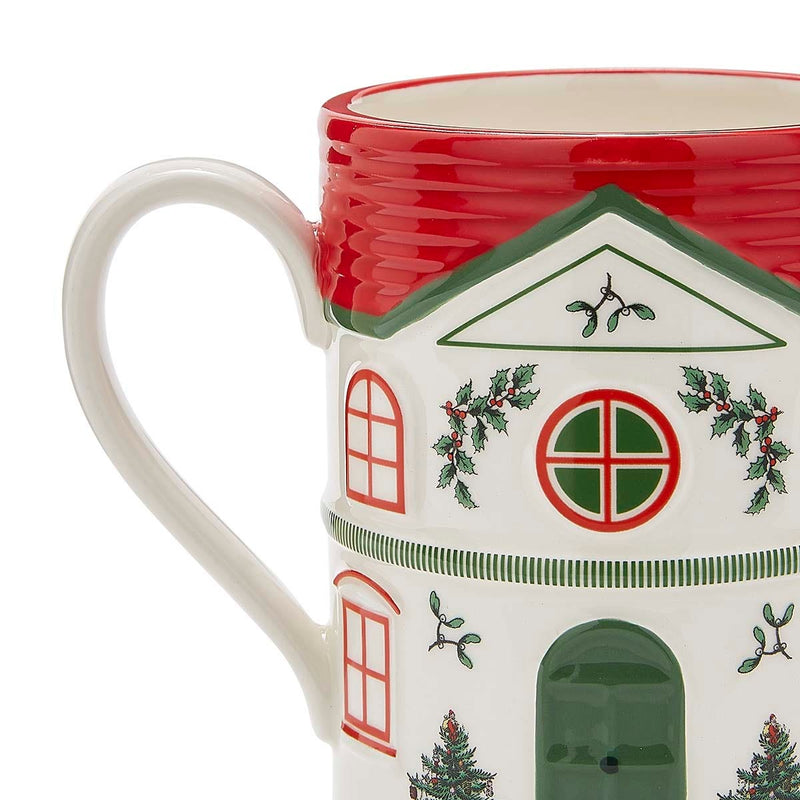 Spode Christmas Village Mug - Red