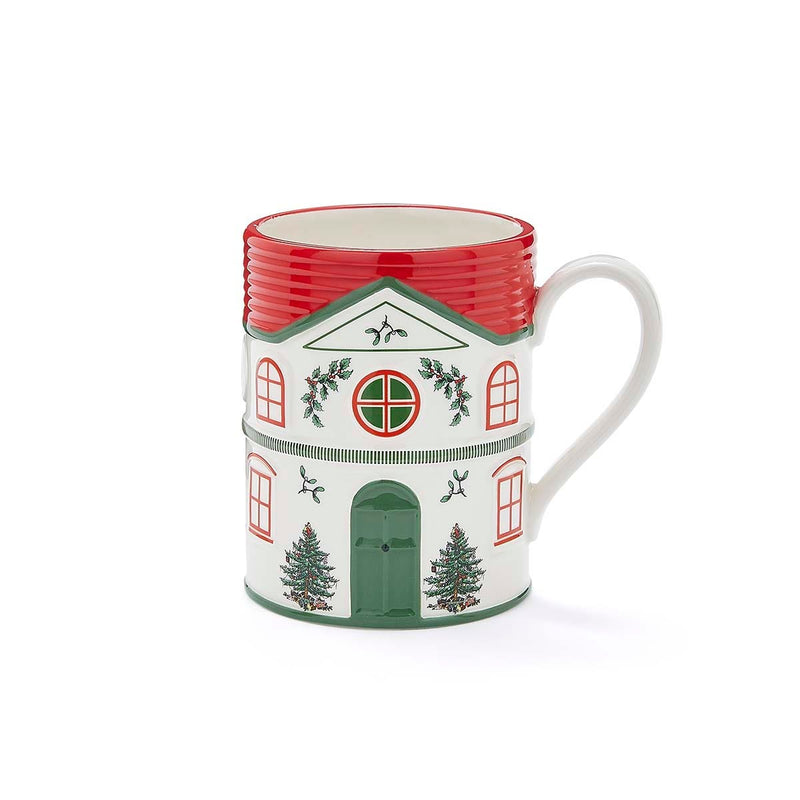 Spode Christmas Village Mug - Red