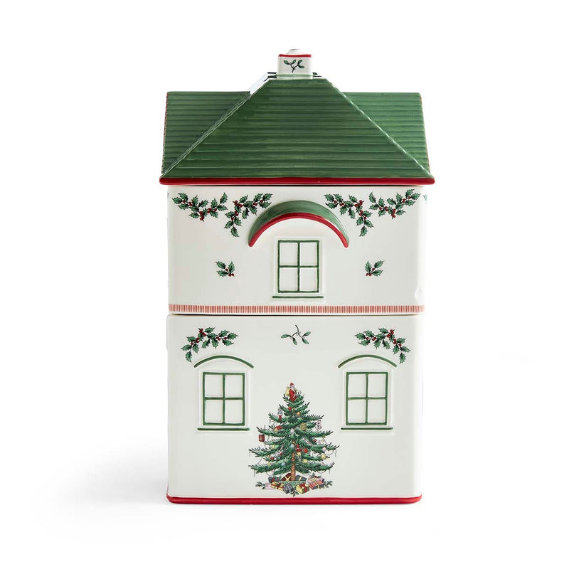 Spode Christmas Village Stacking Canister