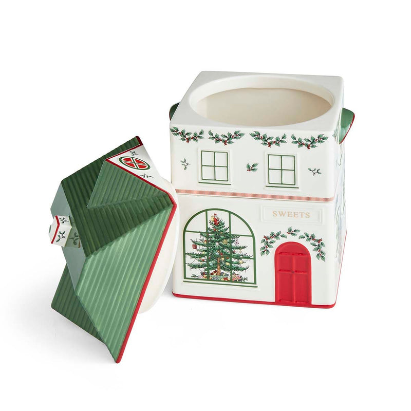 Spode Christmas Village Stacking Canister