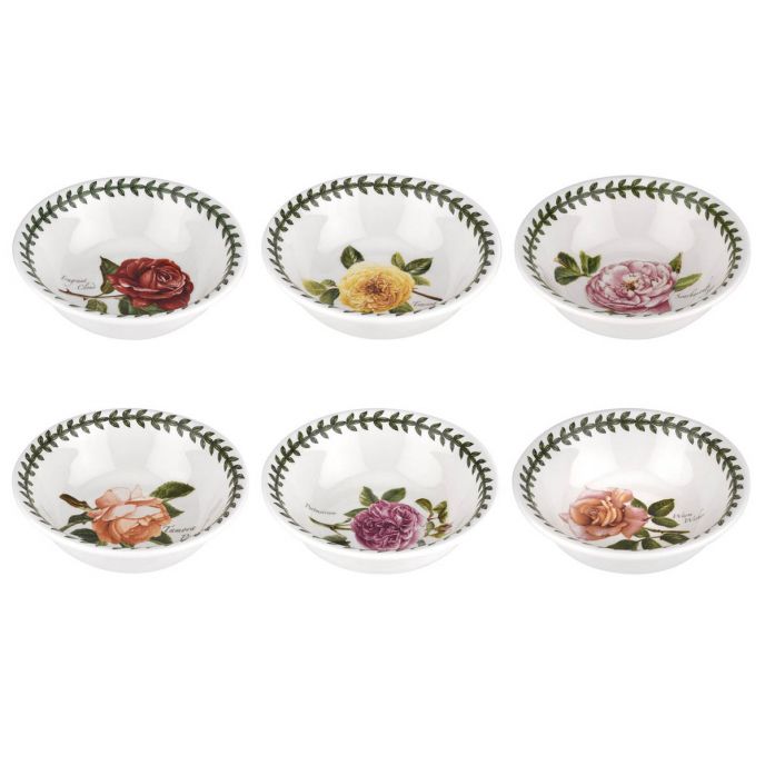 Botanic Roses Set of 6 Small Bowls, 13cm