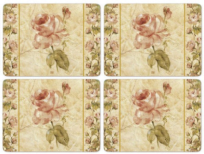 Antique Rose Linen Set of 4 Placemats