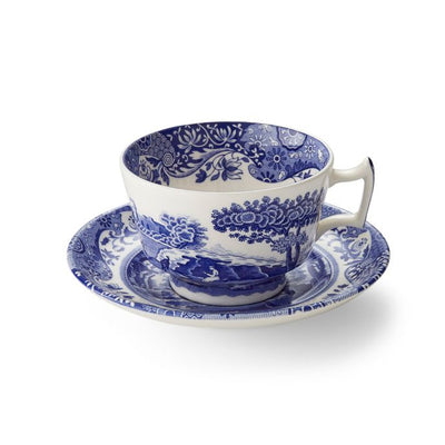 Spode Blue Italian Teacup &amp; Saucer