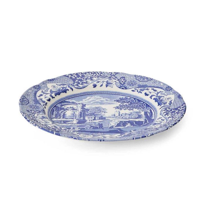 Blue Italian Set of 4 Small Dinner Plates 23cm